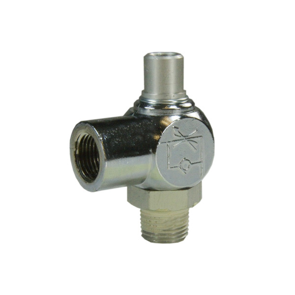 Metal Right Angle Flow Controls Pneumadyne